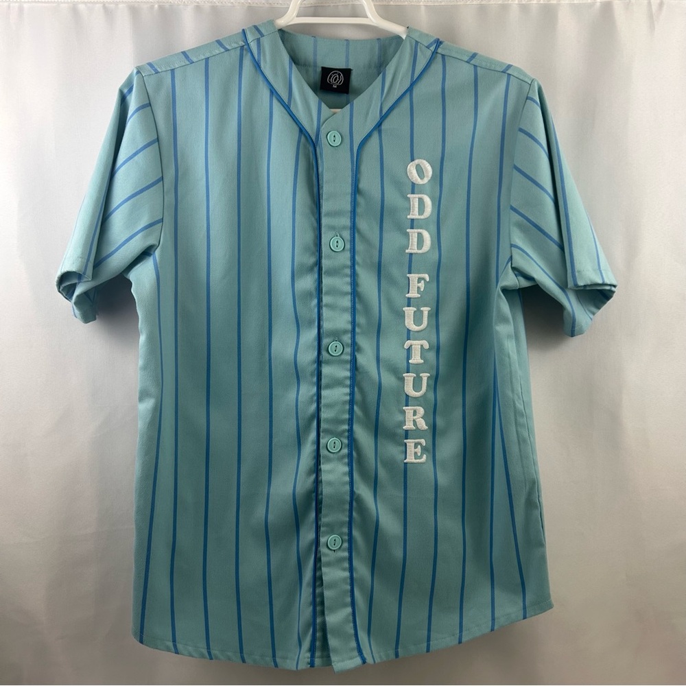 Odd Future Blue Striped Button-Up Shirt